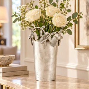 Seau à glace rond unique avec poignées, capacité personnalisable pour bars, hôtels, mariages, fêtes, refroidisseur de vin, refroidisseur de boissons, bacs de service - Product Image 1