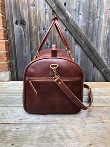 กระเป๋าเดินทางหนังแท้สุดหรู ทำมือ น้ำหนักเบา พกพาสะดวก สไตล์วินเทจ ขนาดใหญ่ จุของได้เยอะ เหมาะสำหรับอินฟลูเอนเซอร์ - Product Image 5