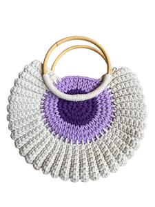 Sac fourre-tout blanc en forme de coquille de paille avec poignée en bambou, style vintage, sac de plage et de voyage portable, option logo personnalisé, toutes saisons - Product Image 6