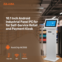 Panel PC Industri Android 11 Berkualitas Tinggi 10.1" Dengan Layar FHD 1280*800 PCAP Multi-Touch untuk Terminal Kios Pembayaran