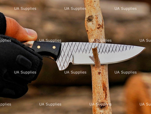 UA Supplies มีดสกินเนอร์ใบมีดคมกริบ ทำจากเหล็กกล้าไร้สนิมเกรดอุตสาหกรรม สำหรับงานตัดแต่งกีบม้า  ด้ามทำจากเขาสัตว์  ผลิตด้วยมือ - Product Image 4