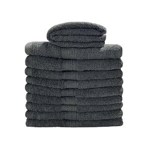 Toalla Facial Profesional de Algodón Gris para Spa, Tejida, Comprimida, Absorbente, Suave, de Secado Rápido, para Uso en Belleza y Secado del Cabello - Product Image 1