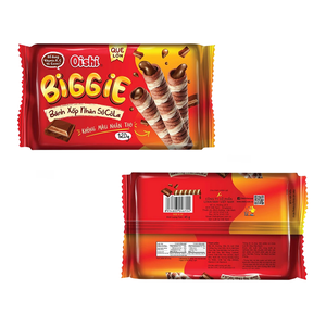 Rouleau de gaufrettes au chocolat Oishi Biggie 120g, croustillant, prix compétitif, vente en gros, exportation - Product Image 2