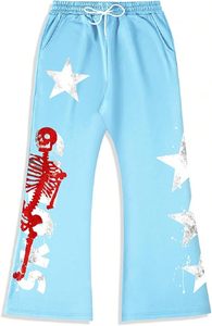 Ensemble de survêtement 2 pièces pour homme : sweat à capuche graphique à manches longues et pantalon de jogging design empilé - Product Image 4