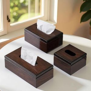 Handmade Wooden Tissue Box Holder with Intricate Carved Design Decorative Tissue Cover for Dining <b>Table</b> Coffee <b>Table</b> Office <b>Bath</b> - Product Image 4