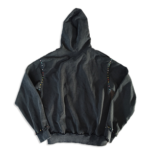 Sudadera con capucha de forro polar personalizada con pedrería, unisex, para invierno, con detalles de cristal, perfecta para pedidos al por mayor y de marcas. - Product Image 5