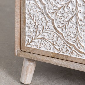 Mesita de noche Vandana Amber Layer de madera de mango - Product Image 6