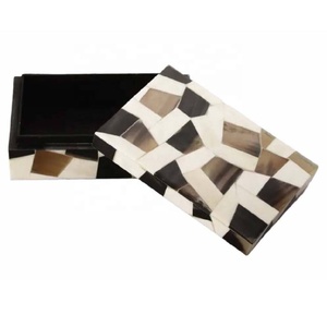 Latest Design Handcrafted Geometric Pattern Bone Inlay Jewelry Box Bone Decorative Jewelry Organizer For Home and <b>Dressing</b> <b>Table</b> - Product Image 2