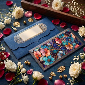 Sobre Rojo Indio Hongbao Lai Si para Regalos de Dinero en Efectivo para Bodas y Festivales - Product Image 5