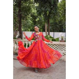 Vestido de noche Navratri Special Beautiful Patch Work - Product Image 1