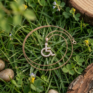 Unique Fashion Jewelry 14K Rose <b>Gold</b> Custom Iced Wheel Chair <b>Pendant</b> Natural Diamond Hip Hop Style Charm fine jewelry necklaces - Product Image 5