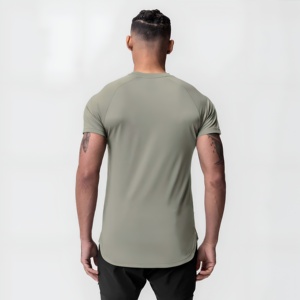 เสื้อยืดกีฬาผู้ชาย ระบายอากาศ แห้งเร็ว เหมาะสำหรับออกกำลังกาย ฟิตเนส เทรนนิ่ง เสื้อยืดลำลอง แขนสั้น ชุดกีฬา รับสกรีนโลโก้ ขายส่ง - Product Image 5