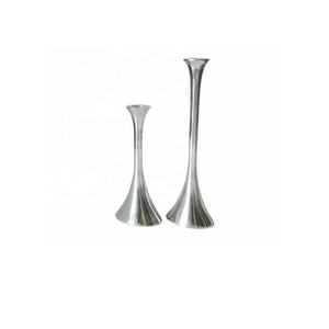Hot Selling Factory Prices Cast Aluminium Made with Circular Liner Candle Holder Mirror Polished Taper Candle Holder <b>for</b> <b>Sale</b> - Product Image 2