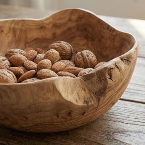 Handcrafted Live Edge Wooden Bowl Natural <b>Rustic</b> Serving Bowl Artisan <b>Wood</b> Dish Unique Organic Shape Kitchen Decor Eco Friendly - Product Image 6