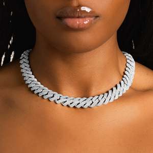 Women's 925 <b>Silver</b> Rhodium Plated Rope Chain <b>Choker</b> Necklace Luxury Everyday Wear - Product Image 3