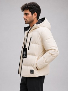 Chaqueta Acolchada de Lona para Hombre de Alta Calidad 2026, Impermeable, con Capucha, Ligera y Cálida, para Viajes Casuales y Uso Diario - Product Image 4