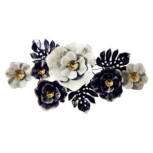 Modern Luxury 3D Metal Flower <b>Wall</b> Art Botanical Metal <b>Wall</b> Sculptures <b>Leaf</b> Hanging <b>Decor</b> For Living Room Hotel Home Decoration - Product Image 1