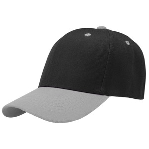 <b>Black</b> Gray Contrast 6-Panel <b>Baseball</b> <b>Cap</b> Adjustable Unisex Twill Casual Hat for Adults Four Seasons Wear and reasonable prices - Product Image 2