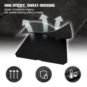 Tablier de travail en cuir fait main, respirant, confortable, unisexe, fermeture à boutons-pression, manches courtes, pour barman, chef, boucher, ouvrier du métal - Product Image 4