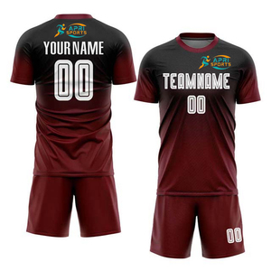 Meilleur uniforme de football pour hommes, impression numérique personnalisée, 100% polyester, maille respirante, séchage rapide, manches courtes, uniforme d'équipe unisexe pour adultes - Product Image 1