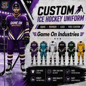Wholesale Rate Personalized  Custom Sublimated Match Jersey and Protective Pants Set Full Body Ice Hockey Team Sportswear  - Product Image 4
