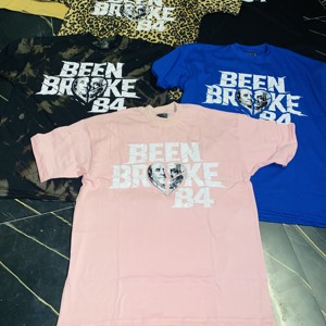 เสื้อยืดคอกลมแขนสั้นผ้าเจอร์ซีย์คอตตอน 100% พิมพ์ลายสกรีน ขายส่ง แฟชั่นสตรีทขายดีสำหรับผู้ชาย - Product Image 1