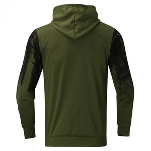 Ensemble de survêtement pour homme vert olive à capuche, manches longues, imprimé dégradé, sweat-shirt décontracté et pantalon de jogging, vêtements d'automne - Product Image 4