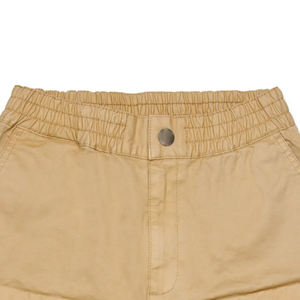 Shorts cargo modernes pour garçons, tissu en mélange de coton et de polyester, léger, respirant, couleur unie, avec fermeture à boutons et poches - Product Image 2