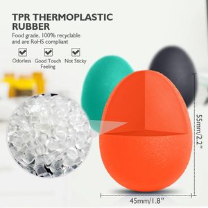 Hand Grip Strength Trainer Stress Relief Ball with 3 Finger Rehab Therapy Equipment <b>Squishy</b> Tools Set - Product Image 5