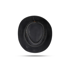 Waterproof Bushcraft Leather Hat Custom Logo Vintage Outback Cattleman Hat Outdoor <b>Hiking</b> Sun Protection <b>Cap</b> OEM Factory - Product Image 3