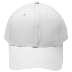 Casquette de baseball unie blanche à 6 panneaux, broderie personnalisée du logo, en sergé de coton premium, ajustable, pour le sport et l'extérieur - Product Image 1