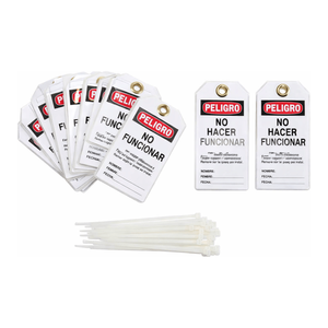Brady Peligro No Hacer Funcionar Flexible Safety Tag pour la verrouillage des équipements - Product Image 2