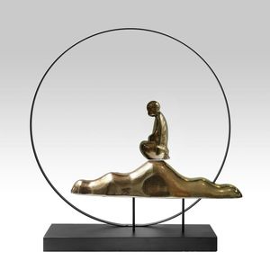 Trending Abstract Human <b>Figure</b> Ring Sculpture Modern Decorative Accent For Luxury Home Office Decor - Product Image 1