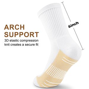 Crew <b>Socks</b> Solid 100% Cotton Breathable Knitted Adult Casual Daily Wear Autumn Standard Thickness Sports <b>Socks</b> - Product Image 5