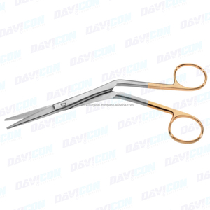 Ciseaux à septum nasal manuels HEYMAN de 18cm avec lame en acier inoxydable et base d'instrument chirurgical en carbure de tungstène TC - Product Image 5