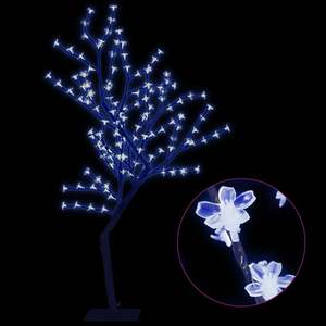 4 ft luce blu fiori di ciliegio albero di natale con led 128 per decorazioni Festive - Product Image 2