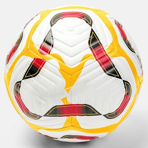 Ballon de football noir personnalisable OEM ODM en PU et cuir pour entraînement adulte, avec logo imprimé, résistant - Product Image 2