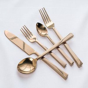 Ensemble de couverts de table en acier inoxydable de style européen de qualité supérieure, élégance nostalgique, coffret de présentation, service à beurre, cadeau d'affaires classique - Product Image 3