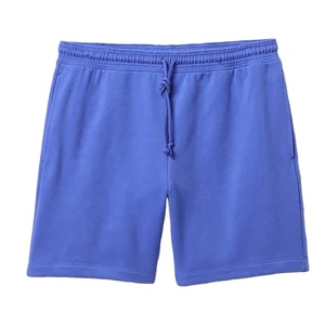 Pantalones cortos de algodón 100% con diseño personalizado para hombre, ropa deportiva informal, pantalones cortos con cintura ajustable y bolsillo lateral práctico - Product Image 1