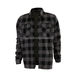 Best Selling Silo Sports Unisex Plus Size Autumn Full Sleeve Motorbike <b>Flannel</b> Shirts Breathable Quick Dry Polyester/Cotton - Product Image 3