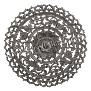 Modern MDF Hand Carved <b>Wall</b> Decor Round Shape <b>Wall</b> Decorative Panel <b>for</b> <b>Bedroom</b> Lobby Hotel Home Wholesale Factory Direct Sale - Product Image 4