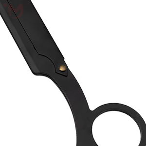 High Quality Old-fashioned Stainless Steel Safety <b>Razor</b> Finger Handle Face Shaving <b>Single</b> <b>Blade</b> Replaceable for Eyebrow Beard - Product Image 3