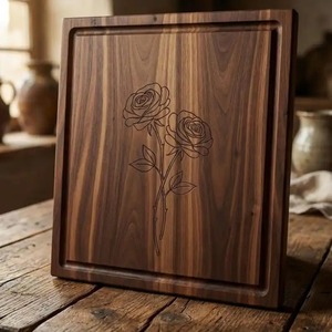Tabla de cortar de madera de acacia y resina epoxi de primera calidad, producto muy vendido, tabla para servir frutas y queso, estilo moderno de UO - Product Image 3