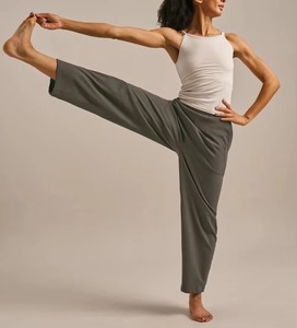 Nouveau design 2026 – Pantalon de jogging pour femme, coupe droite, taille élastique, respirant, écologique, en molleton doux, jambe large, pour l'automne - Product Image 3