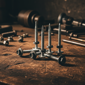 Tornillo Autoperforante de Cabeza Hexagonal Modelo PDC 12, Acero al Carbono Clase 4.8/6.8, Zincado/Galvanizado, Rosca Gruesa, Arandela EPDM Adhesiva - Product Image 1