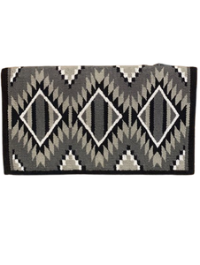Couverture de selle en laine de Nouvelle-Zélande faite à la main pour l'équitation western, idéale pour les équipements de cowboy, le travail à la ferme, les chevaux de trail, les concours et l'entraînement. - Product Image 3