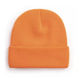 Unisex Acrylic Beanie <b>Hat</b> Solid Color Ribbed Knit Winter <b>Cap</b> Casual Style for Adults 56-58CM Head Circumference - Product Image 3