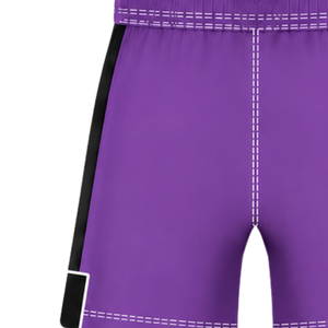 Pantalones Cortos de Rugby Morados y Negros con Cintura Elástica y Cordón Ajustable, Ropa Deportiva Ligera para Entrenamiento y Partidos - Product Image 3