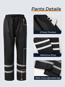 Combinaison de pluie imperméable contemporaine pour les voyages, la randonnée, le trekking, le camping et les activités de plein air décontractées - Product Image 6