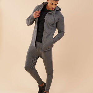 Ensemble de survêtement unisexe personnalisé 2026 pour l'hiver, avec logo personnalisé, veste zippée intégrale et pantalon de jogging, 100 % polaire polyester - Product Image 5